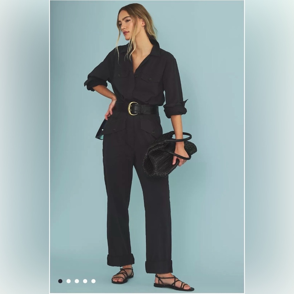 Anthropologie, Unpublished Utility Belted Jumpsuit